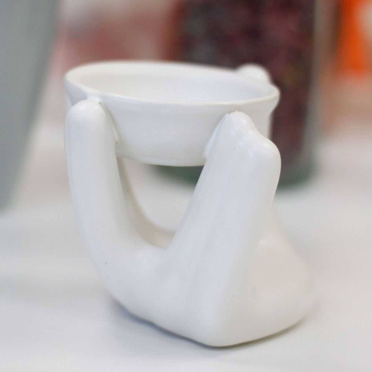 Helping Hand Oil Burner, white — view 3 of 5
