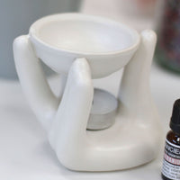 Helping Hand Oil Burner, white — view 4 of 5