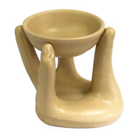 Open Hands Oil Burner, tan — view 2 of 2