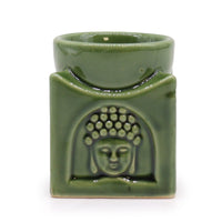 Square Buddha Oil Burner, Dark Jade — view 2 of 4