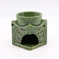 Square Buddha Oil Burner, Dark Jade — view 3 of 4