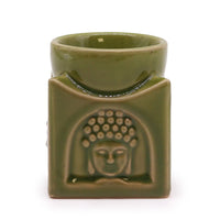 Square Buddha Oil Burner, Light Jade — view 4 of 4