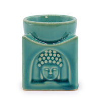 Square Buddha Oil Burner, Soft Turquoise — view 2 of 4