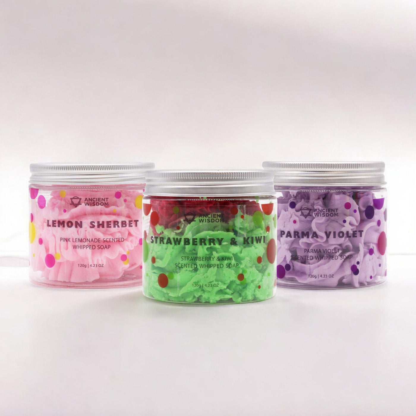 Whipped Soap Set, three scents