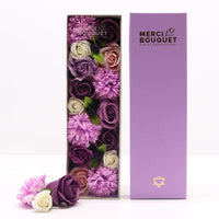 Lavender Rose and Carnation Soap Flower Box — view 3 of 6