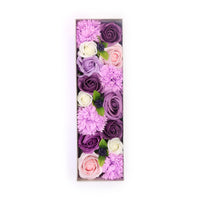 Lavender Rose and Carnation Soap Flower Box — view 4 of 6