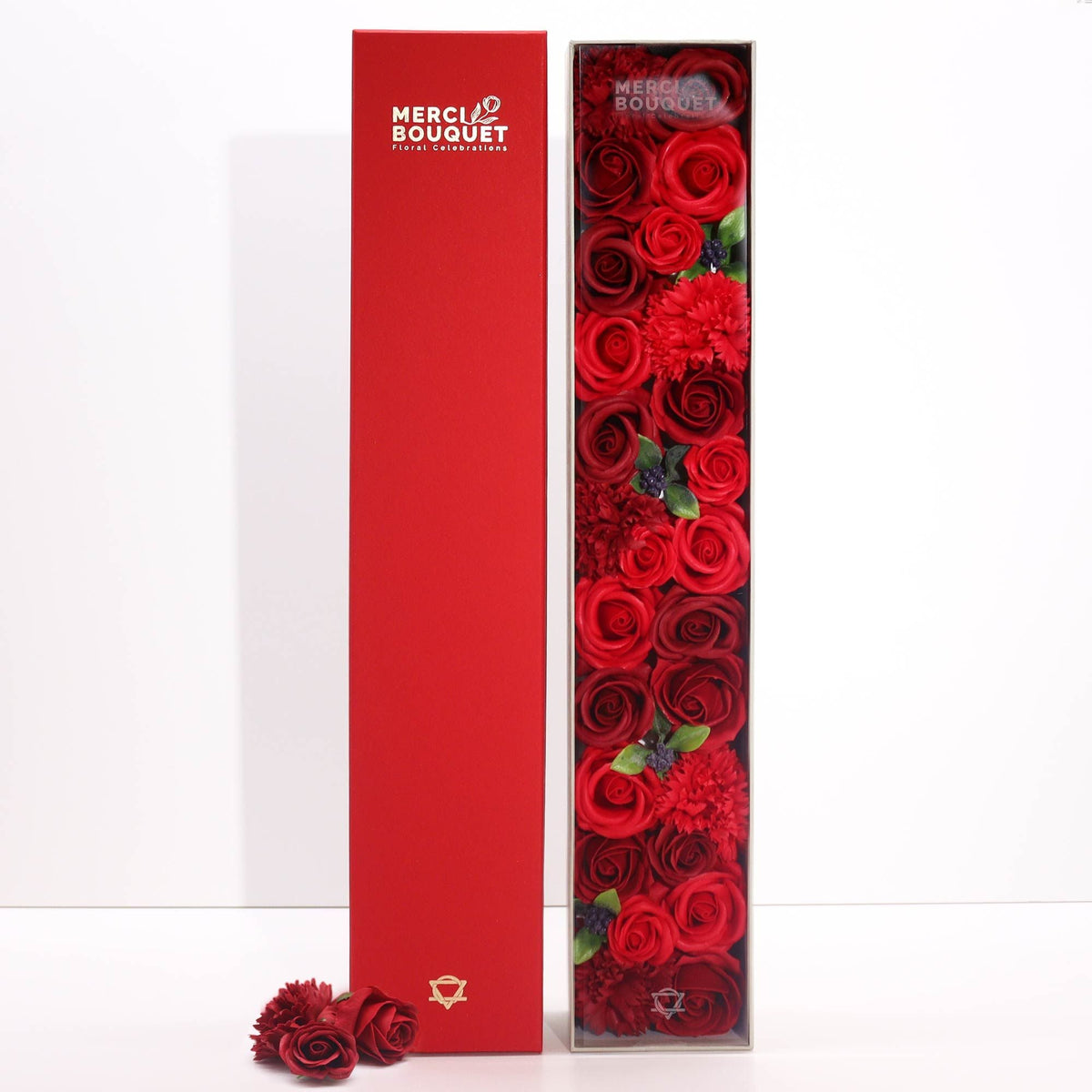 Extra Long Soap Flower Box, Classic Red Roses — view 2 of 6