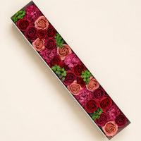 Extra Long Soap Flower Box, Vintage Roses