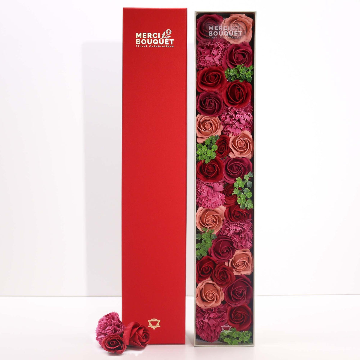 Extra Long Soap Flower Box, Vintage Roses — view 5 of 6