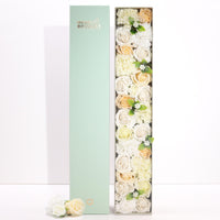 Extra Long Soap Flower Box, White & Ivory — view 2 of 6