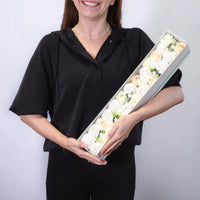 Extra Long Soap Flower Box, White & Ivory — view 5 of 6