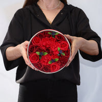 Round Soap Flower Box, Classic Red Roses — view 2 of 6