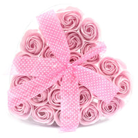 Soap Flower Heart Box, Pink Roses, Set of 24 — view 4 of 4