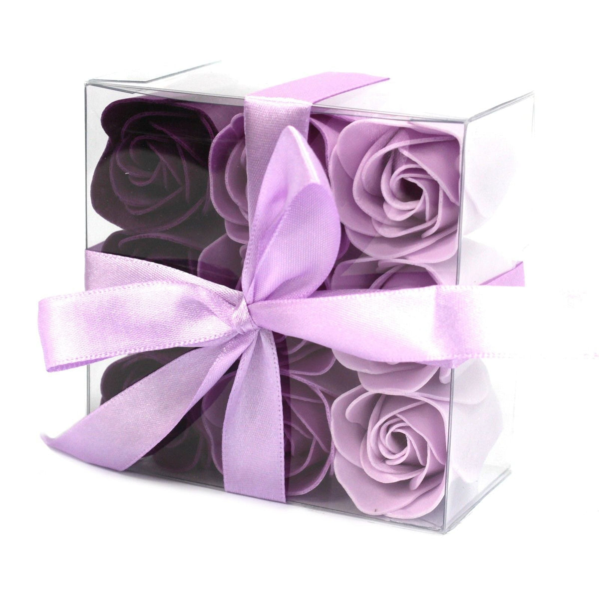 Soap Flowers, Lavender Roses, Set of 9 — view 4 of 7