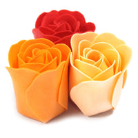 Soap Flowers, Peach Roses, Set of 9 — view 2 of 7