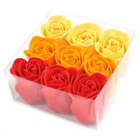 Soap Flowers, Peach Roses, Set of 9 — view 3 of 7