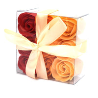 Soap Flowers, Peach Roses, Set of 9 — view 5 of 7