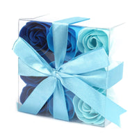 Soap Flowers, Blue Wedding Roses, Set of 9 — view 5 of 6