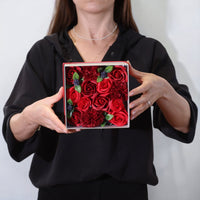 Square Soap Flower Box, Classic Red Roses — view 2 of 6