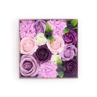 Square Soap Flower Box, Lavender Rose & Carnation — view 3 of 7