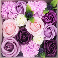 Square Soap Flower Box, Lavender Rose & Carnation — view 5 of 7