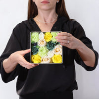 Square Soap Flower Box, Yellow & Green — view 4 of 6