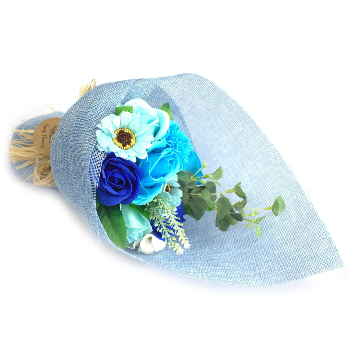 Standing Soap Flower Bouquet, Blue — view 3 of 4