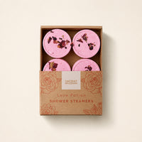 Love Potion Shower Steamers, set of 4